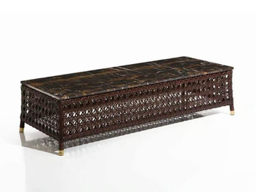 RIGEL - Low marble garden side table by Samuele Mazza Outdoor - view 2